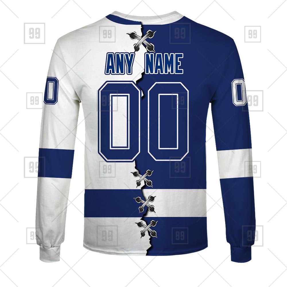 NHL Tampa Bay Lightning Custom Name Number Autism Awareness Zip Up