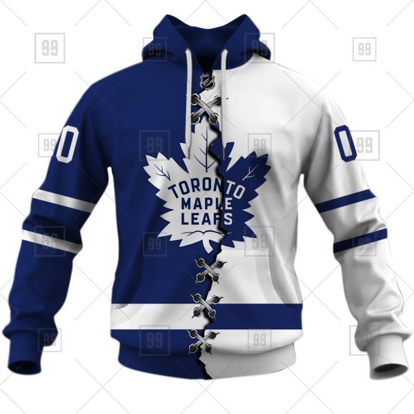 NHL Toronto Maple Leafs Mix Jersey Custom Personalized Hoodie T Shirt Sweatshirt