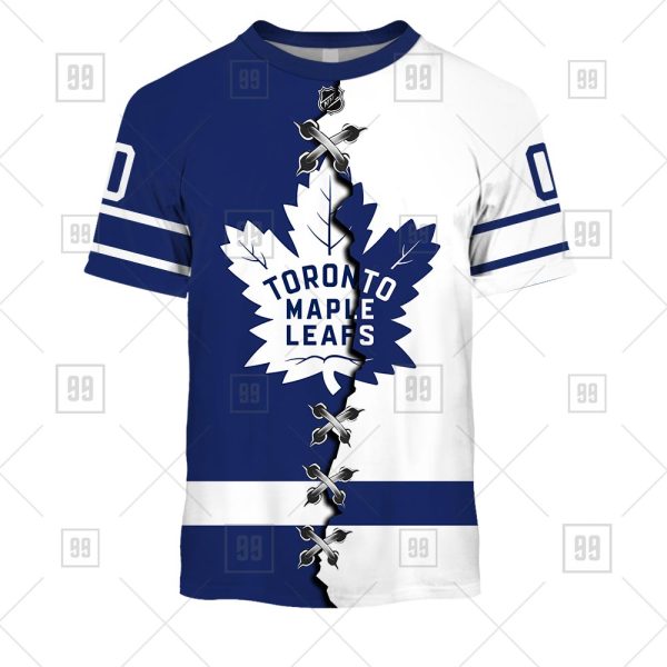 NHL Toronto Maple Leafs Mix Jersey Custom Personalized Hoodie T Shirt Sweatshirt