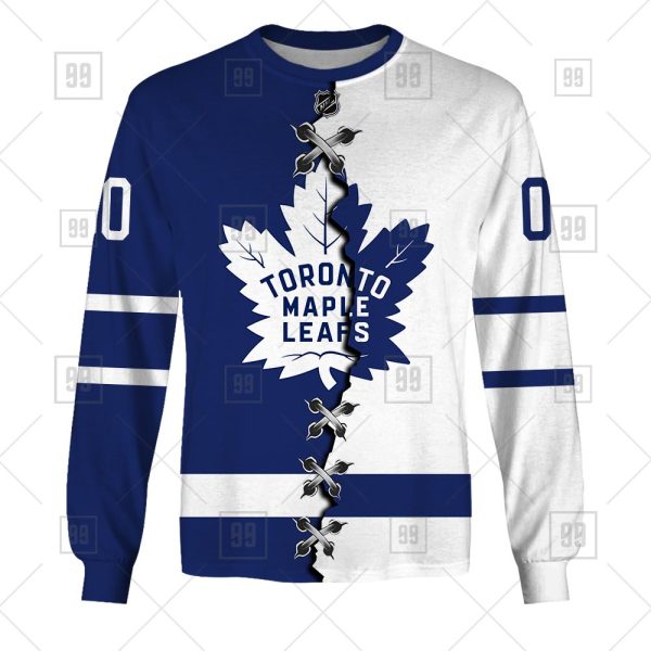 NHL Toronto Maple Leafs Mix Jersey Custom Personalized Hoodie T Shirt Sweatshirt