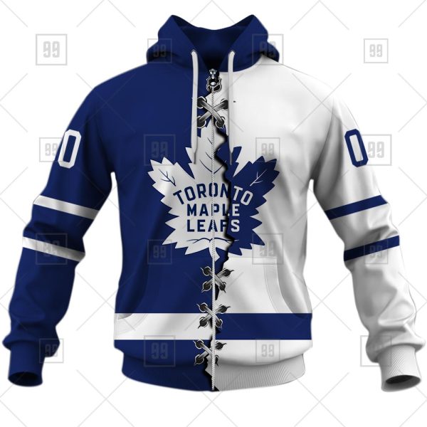 NHL Toronto Maple Leafs Mix Jersey Custom Personalized Hoodie T Shirt Sweatshirt