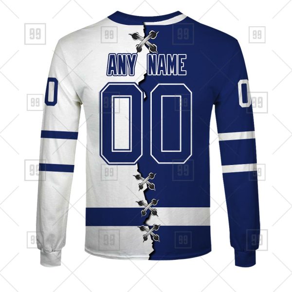 NHL Toronto Maple Leafs Mix Jersey Custom Personalized Hoodie T Shirt Sweatshirt