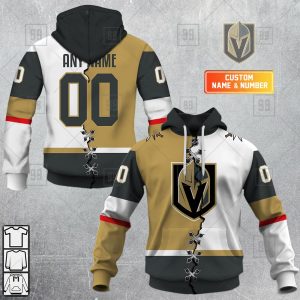 NHL Vegas Golden Knights Personalized Reverse Retro Kits 2023 Hoodie T-Shirt