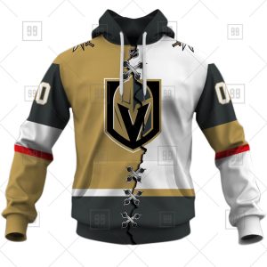NHL Vegas Golden Knights Mix Jersey Custom Personalized Hoodie T Shirt Sweatshirt