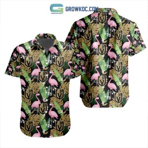 NHL Vegas Golden Knights Crane Hawaiian Design Button Shirt