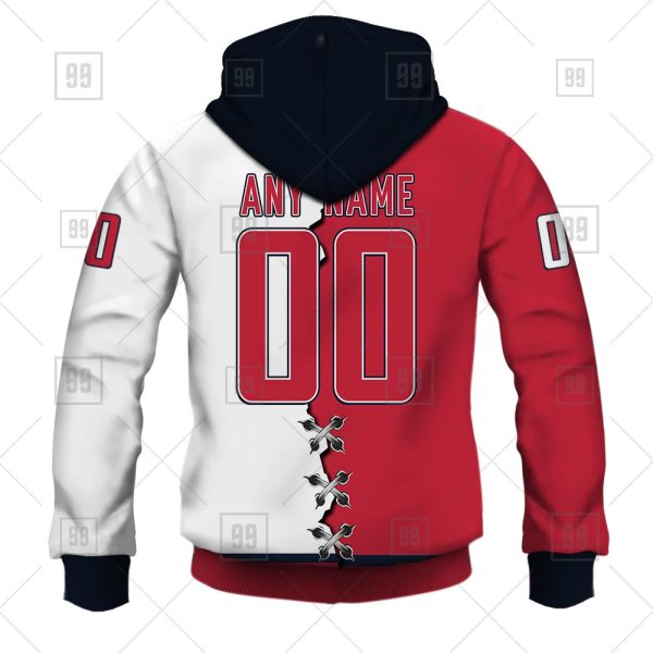 NHL Washington Capitals Mix Jersey Custom Personalized Hoodie T Shirt Sweatshirt