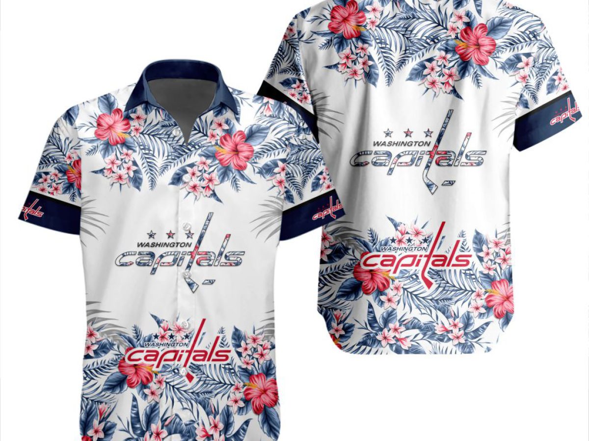 Custom Name Washington Capitals NHL Hawaiian Shirt Leaf Flower For Men And  Women Beach - Freedomdesign