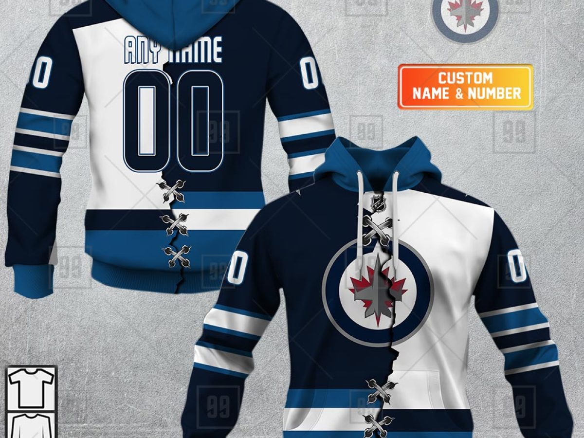 Custom Winnipeg Jets Retro Gradient Design NHL Shirt Hoodie 3D - Bring Your  Ideas, Thoughts And Imaginations Into Reality Today