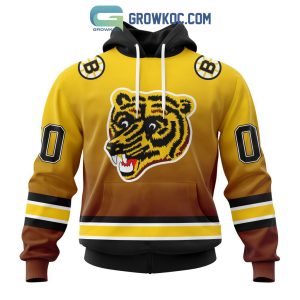 NHL Boston Bruins Personalized Special Retro Gradient Design Hoodie T-Shirt