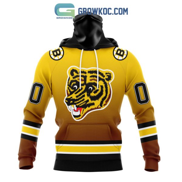 NHL Boston Bruins Personalized Special Retro Gradient Design Hoodie T-Shirt