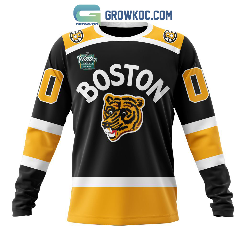 NHL Boston Bruins Vintage Snow Wash Grey Pullover Hoodie