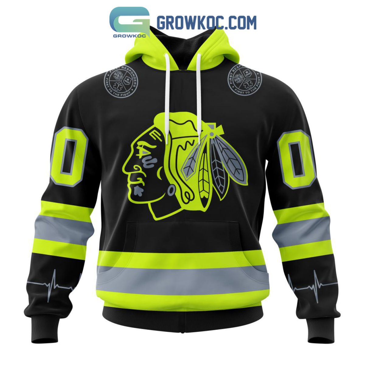 Chicago BlackHawks NHL Special Unisex Kits Hockey Fights Against Autism Hoodie  T Shirt - Growkoc