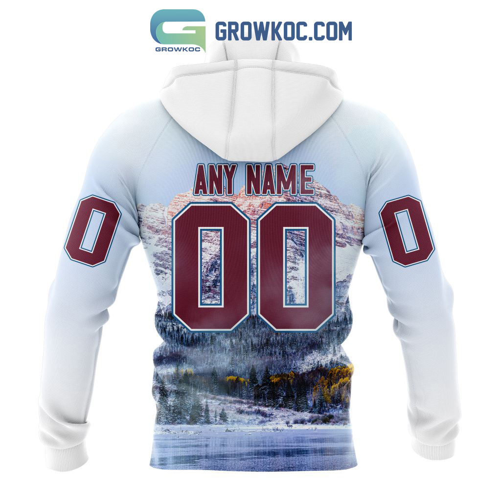 NHL Colorado Avalanche Personalized Special Design I Pink I Can In October  We Wear Pink Breast Cancer Hoodie T Shirt - Growkoc