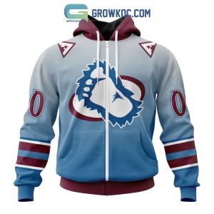 NHL Colorado Avalanche Personalized Special Retro Gradient Design Hoodie T-Shirt