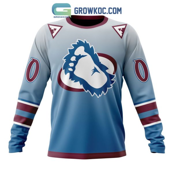 NHL Colorado Avalanche Personalized Special Retro Gradient Design Hoodie T-Shirt