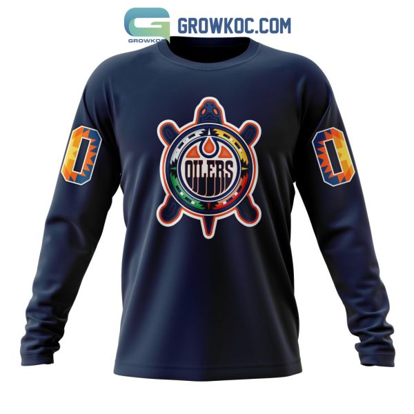 NHL Edmonton Oilers Personalized Special Indigenous Celebration Hoodie T-Shirt