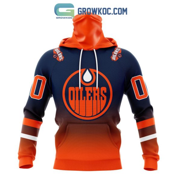 NHL Edmonton Oilers Personalized Special Retro Gradient Design Hoodie T-Shirt