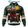 NHL Minnesota Wild Personalized Special Design With Northern Lights Hoodie T-Shirt