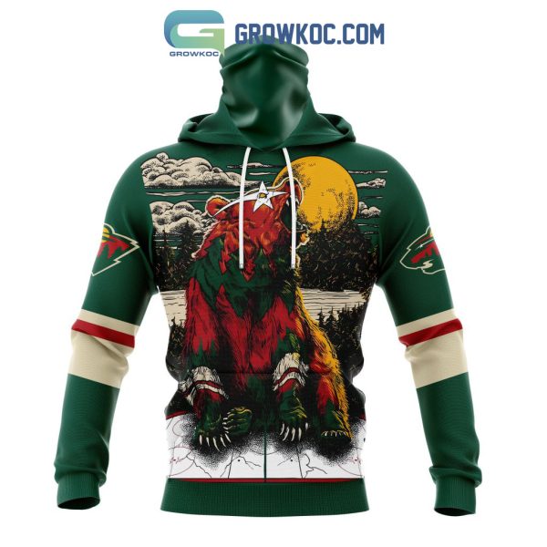 NHL Minnesota Wild Personalized Special Mascot Art Design Hoodie T-Shirt