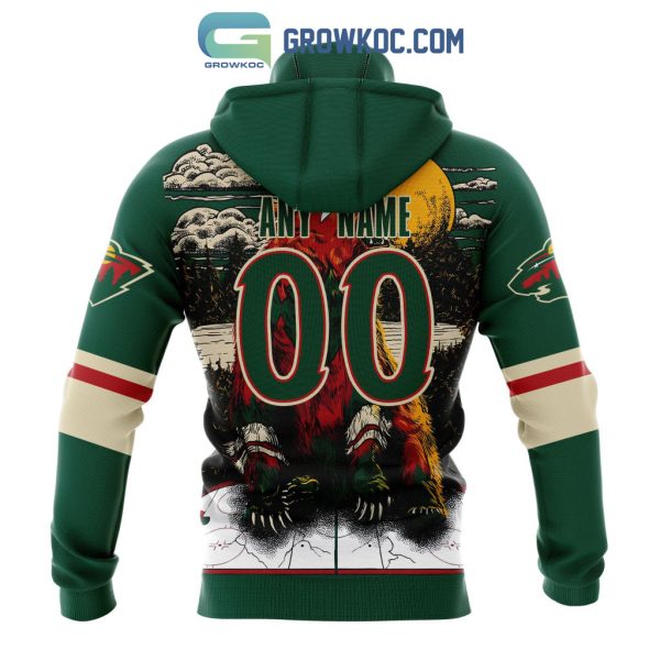 NHL Minnesota Wild Personalized Special Mascot Art Design Hoodie T-Shirt