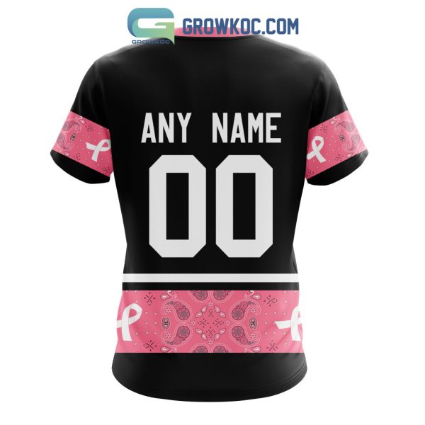 NHL Montreal Canadiens Personalized Design Paisley We Wear Pink Breast Cancer Hoodie T-Shirt