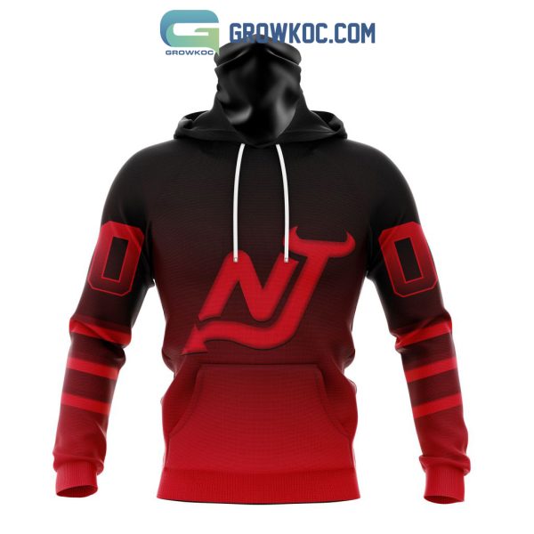 NHL New Jersey Devils Personalized  Special Retro Gradient Design Hoodie T-Shirt