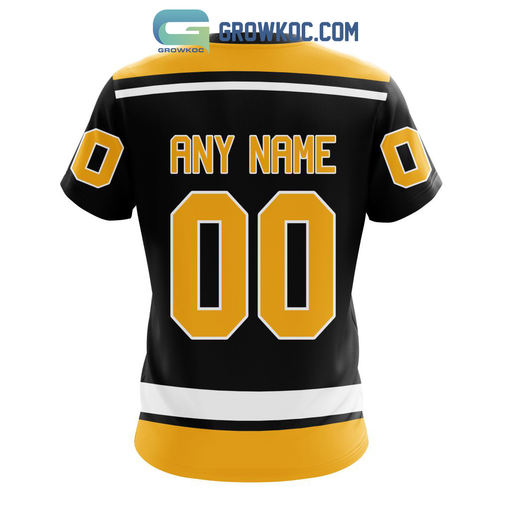 NHL Pittsburgh Penguins Custom Name Number 2021 Reverse Retro Alternate  Jersey Sweatshirt