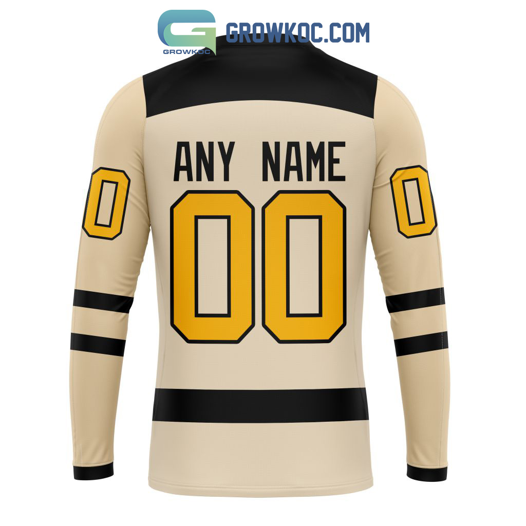 NHL Pittsburgh Penguins Personalized Special Retro Gradient Design Hoodie T- Shirt - Growkoc