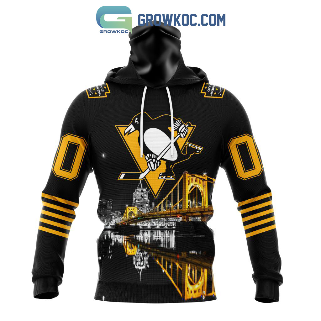 Pittsburgh Penguins Reebok NHL Trophy Gold Full-Zip Hoodie Sweatshirt