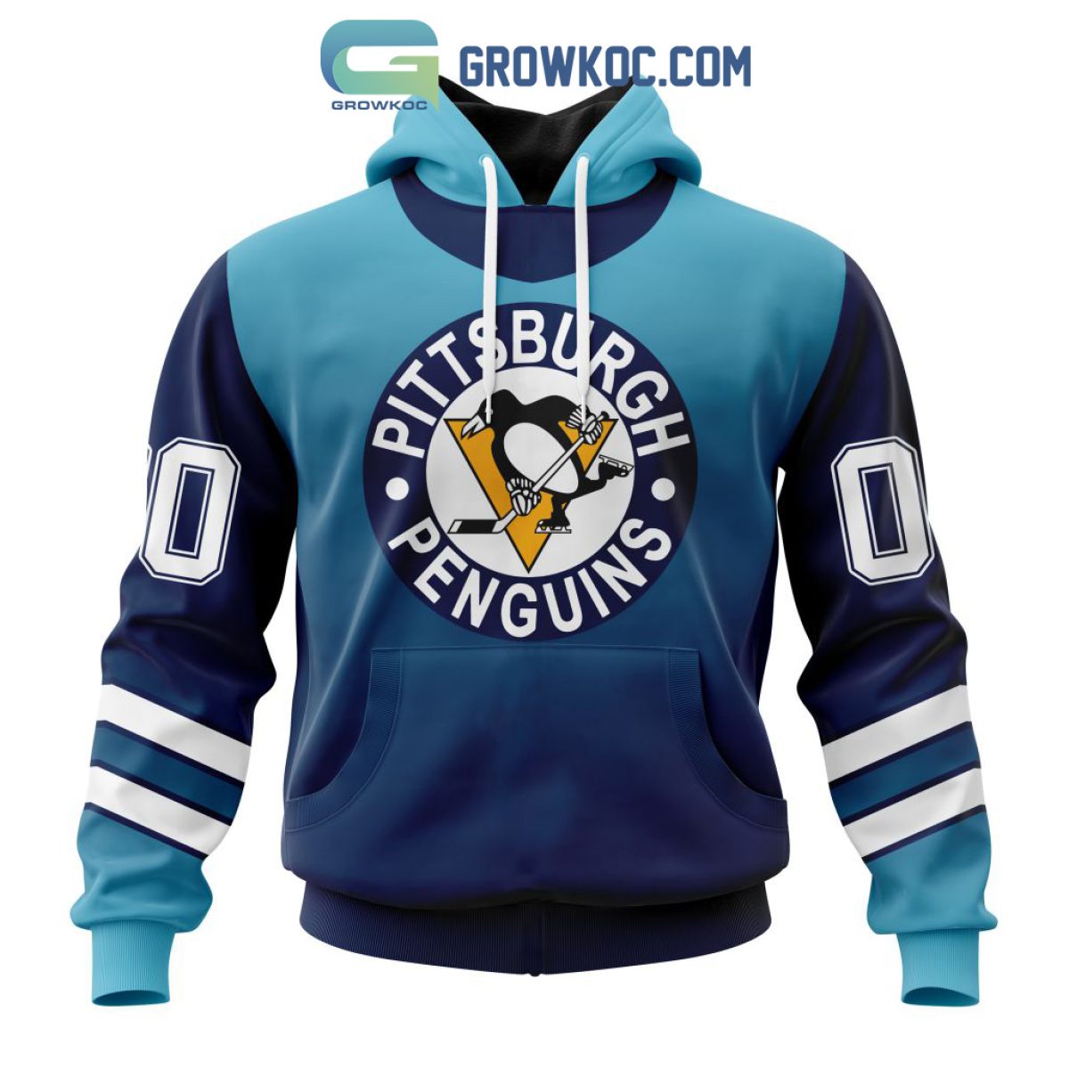 Custom Name And Number NHL Pittsburgh Penguins Sweatshirt Hoodie