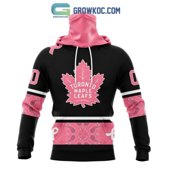 NHL Toronto Maple Leafs  Personalized Design Paisley We Wear Pink Breast Cancer Hoodie T-Shirt