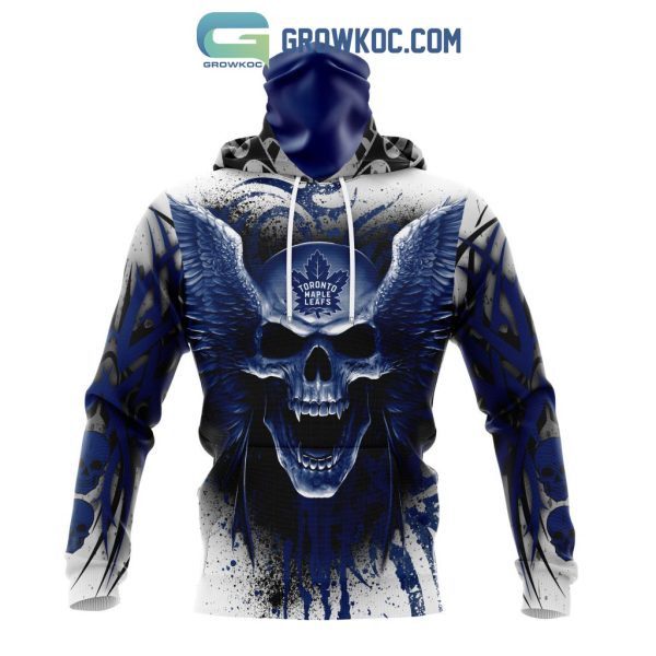 NHL Toronto Maple Leafs Personalized Special Kits With Skull Art Hoodie T-Shirt