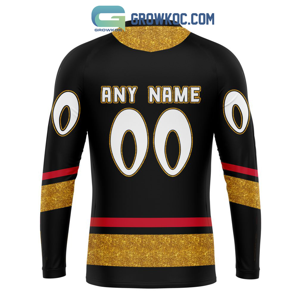 HOT!! Personalized Vegas Golden Knights Custom Name & Number Retro AOP  T-shirt