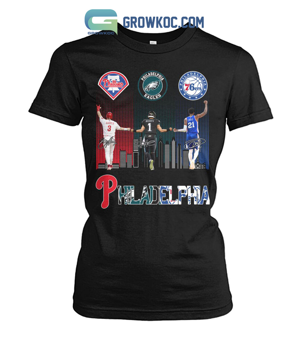 Love Philadelphia Eagles Philadelphia 76ers Philadelphia Phillies Philadelphia  Flyers 2023 Shirt