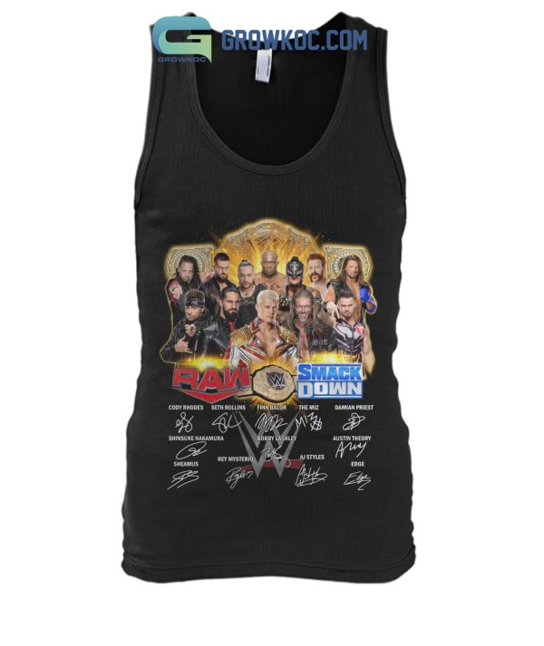 Raw WWE Smack Down Champions T-Shirt