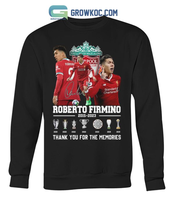 Roberto Firmino Liverpool Fc 2015-2023 Thank You T-Shirt