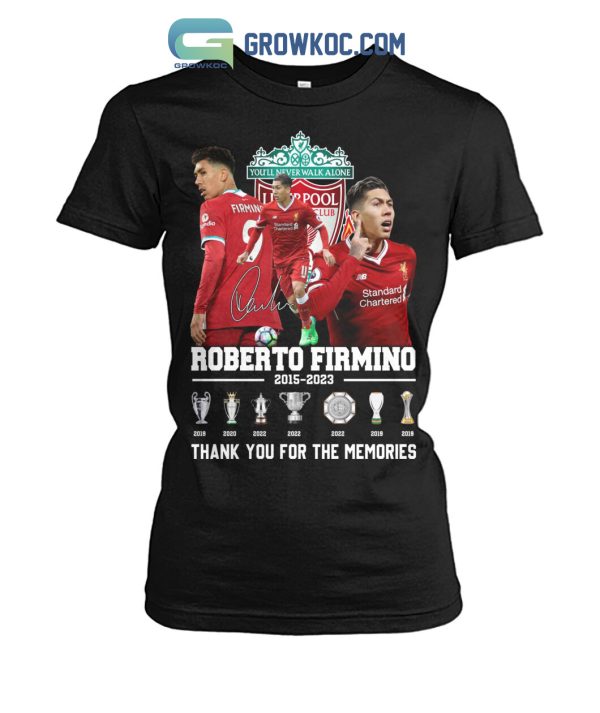 Roberto Firmino Liverpool Fc 2015-2023 Thank You T-Shirt