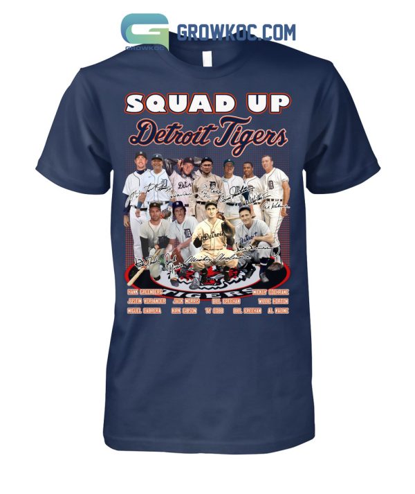 Squad Up Detroit Tigers Legends Team T-Shirt