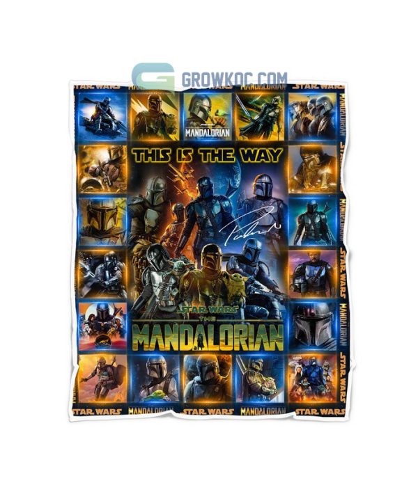 Star War The Mandalorian This Is The Way Fleece Blanket, Quilt