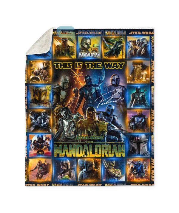 Star War The Mandalorian This Is The Way Fleece Blanket, Quilt