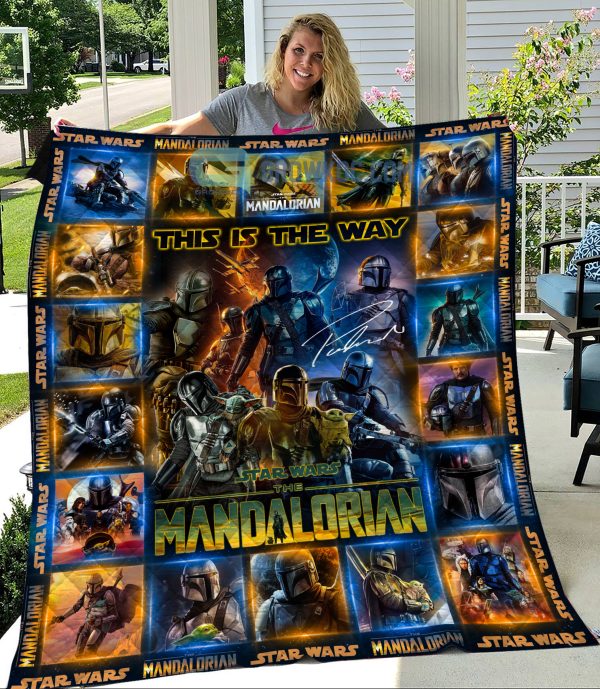 Star War The Mandalorian This Is The Way Fleece Blanket, Quilt