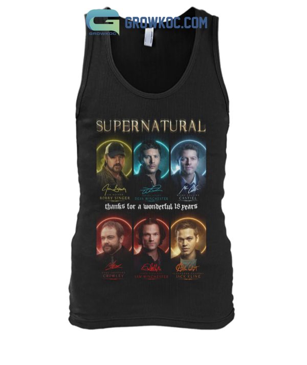Supernatural Thanks For A Wonderful 18 Years T-Shirt