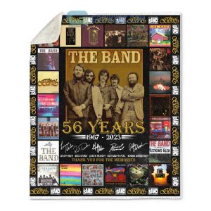 The Band 56 Years 1967-2023 Thank You For The Memories  Fleece Blanket, Quilt