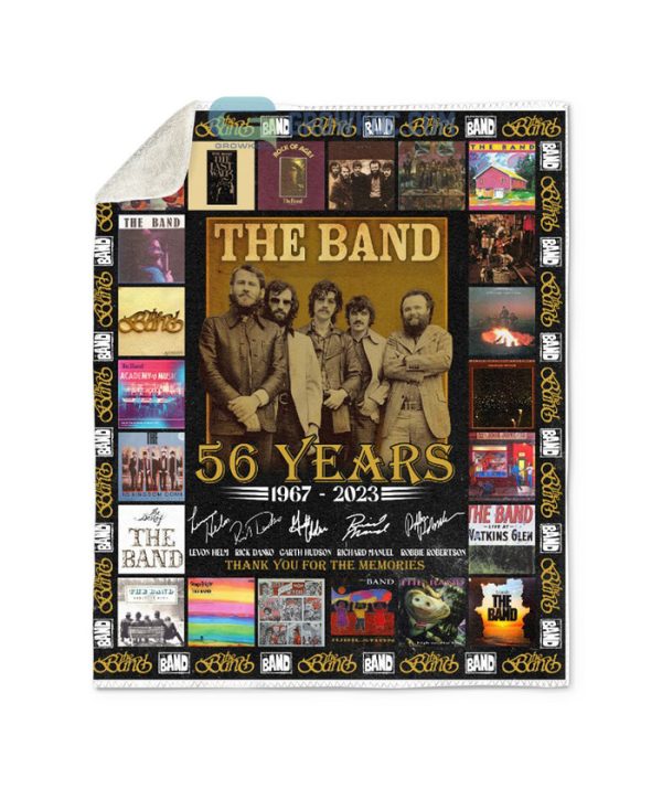 The Band 56 Years 1967-2023 Thank You For The Memories  Fleece Blanket, Quilt