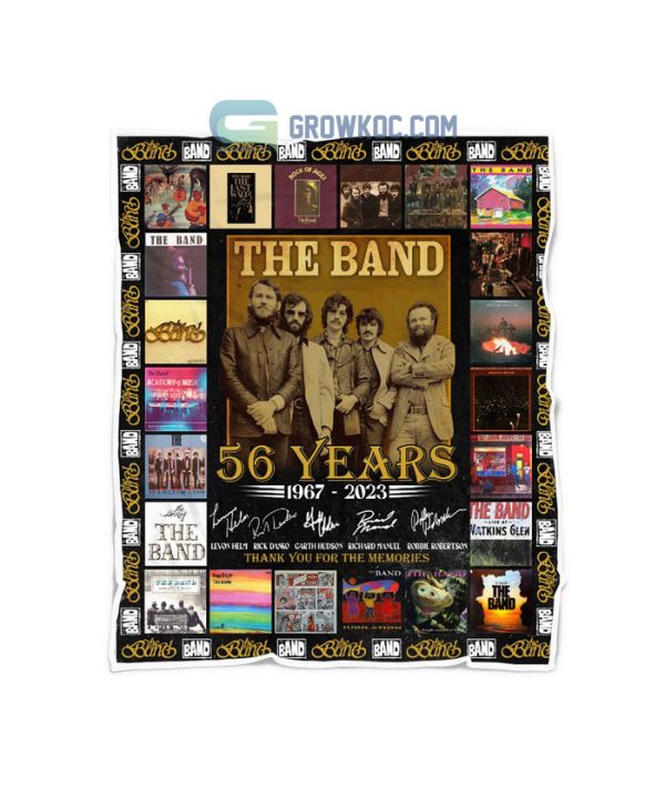 The Band 56 Years 1967-2023 Thank You For The Memories  Fleece Blanket, Quilt