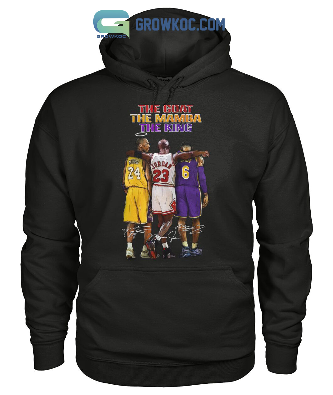 The Goat The Mamba The King Kobe Bryant Michael Jordan Lebron James T-Shirt  - Growkoc