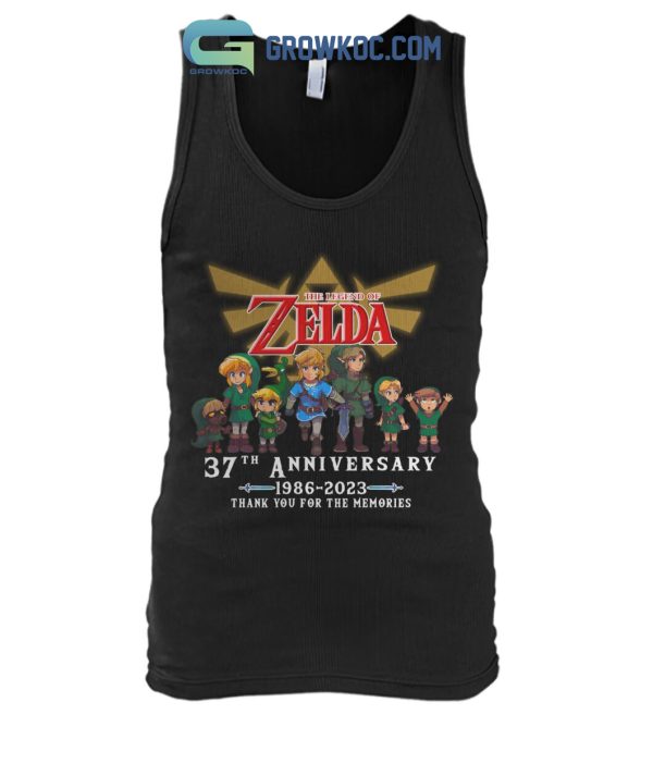 The Legend Of Zelda 37th Anniversary 1986-2023 T-Shirt