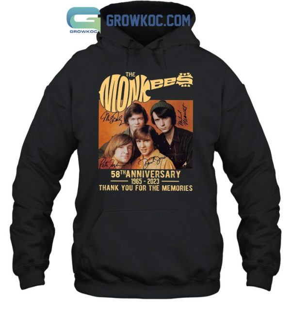 The Monkees 58th Anniversary 1965-2023 T-Shirt