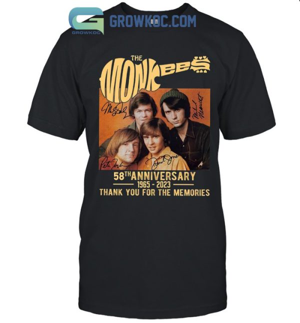 The Monkees 58th Anniversary 1965-2023 T-Shirt