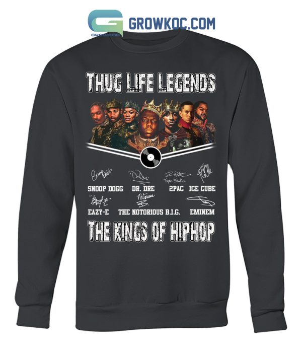Thug Life Legends The Kings Of Hiphop Snoop Dogg Eminem Dr.Dre 2Pac T-Shirt